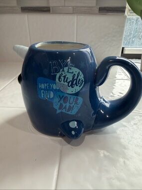 ELF Dark Blue Ceramic Teapot